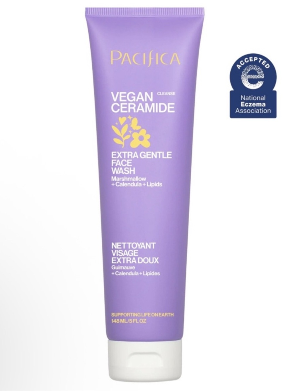 Pacifica Vegan Ceramide Extra Gentle Face Wash - Eczema Approved